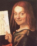 CAROTO, Giovanni Francesco, Red-Headed Youth Holding a Drawing
